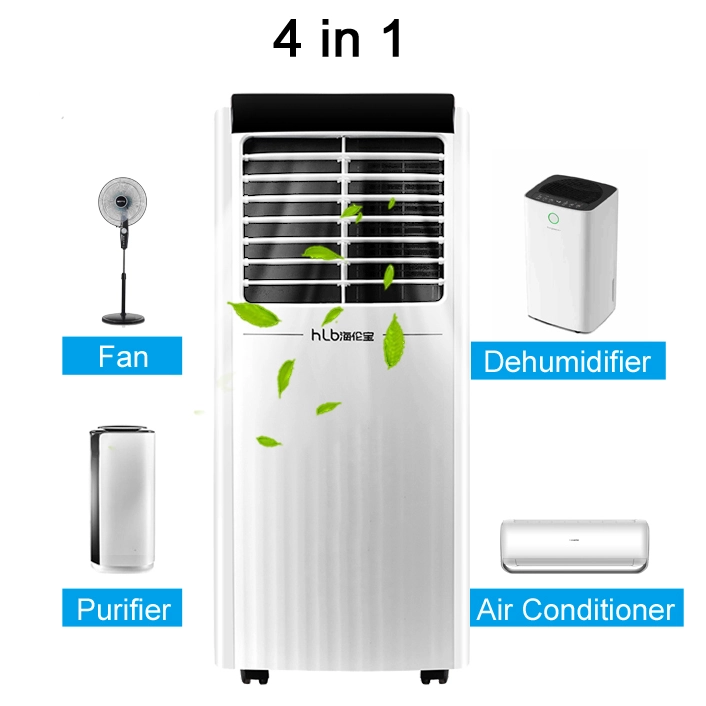 Tragbare All-in-One-Klimaanlage mit zwei Schläuchen für die Wohnung