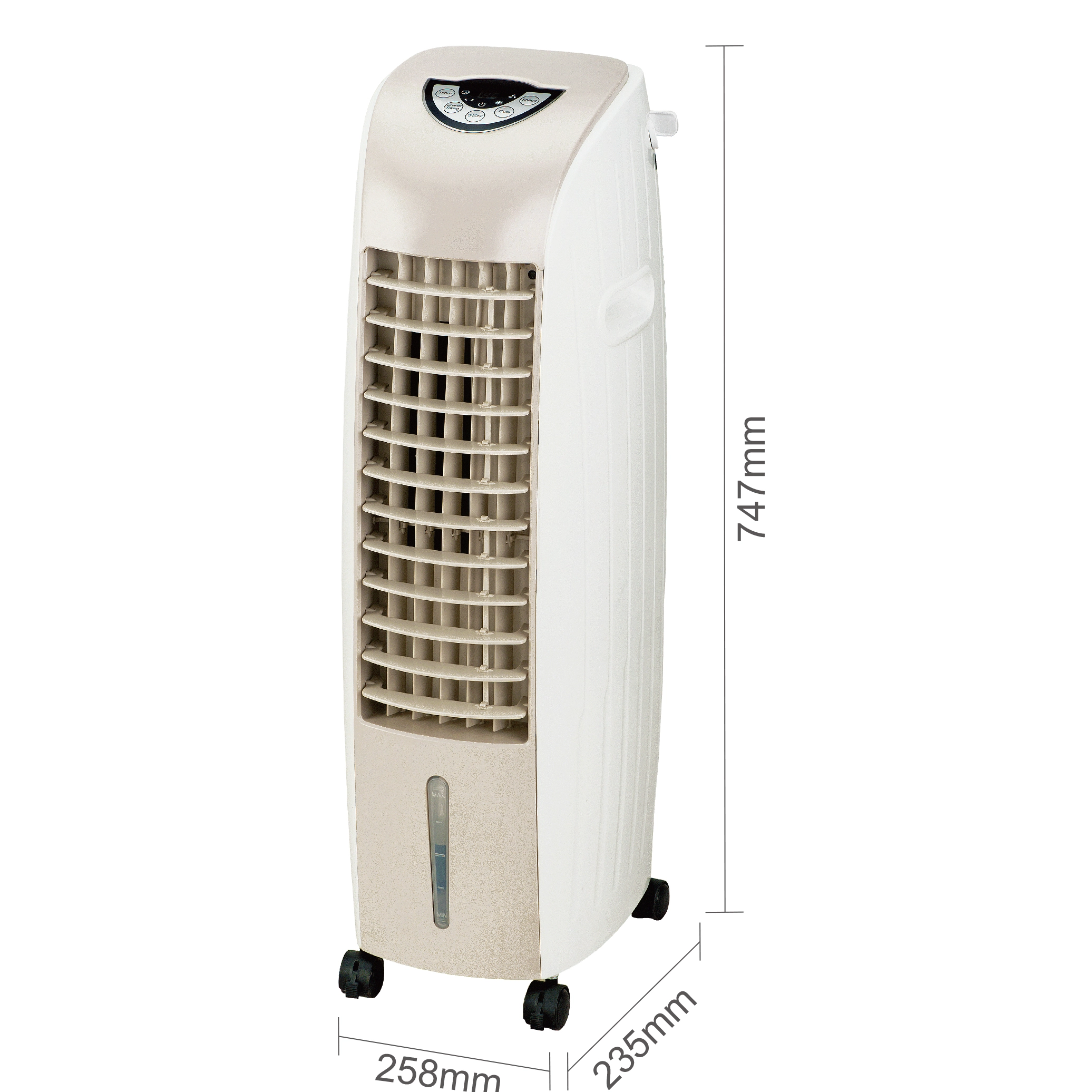 Hochwertiger Luftkühler-Hersteller, Klimaanlagenventilator, 60 W, 6 l, tragbarer Luftkühler